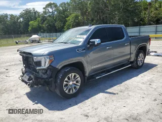 2021 GMC Sierra 1500 Denali z VIN 3GTU9FET7MG165672, wystawiony jako Copart lot #62368595 z przebiegiem 34 670 mil mil oraz Szkoda całkowita • Salvage title. Historia ofert i sprzedaży dostępna na DreamBid. Obrazek 1.