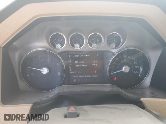 2011 Ford F-250 XL with VIN 1FT7W2BT3BED00895, listed as a Copart auction lot 57273424 with 180,181 mi miles and Salvage title. Bid and sale history available at DreamBid. Image 9.