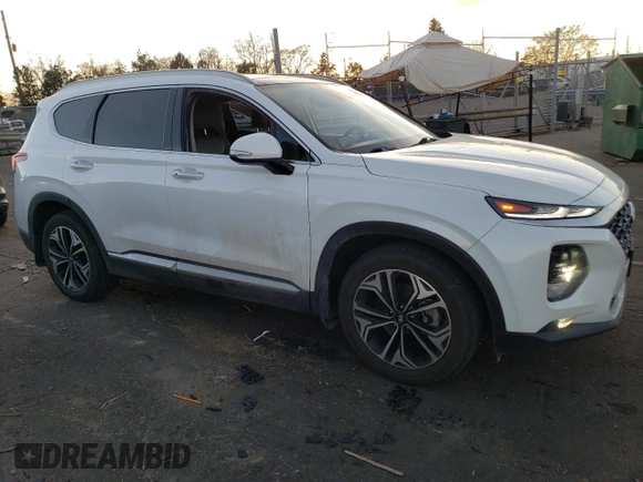 2020 Hyundai Santa Fe SEL with VIN 5NMS3CAA6LH162292, listed as a Copart auction lot 72215802 with 39,803 mi miles and . Bid and sale history available at DreamBid. Image 4.