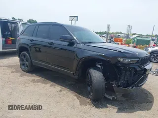 2023 Jeep Grand Cherokee Laredo with VIN 1C4RJGAG7PC648078, listed as a IAAI auction lot 42474047 with 25,663 mi miles and . Bid and sale history available at DreamBid. Image 1.