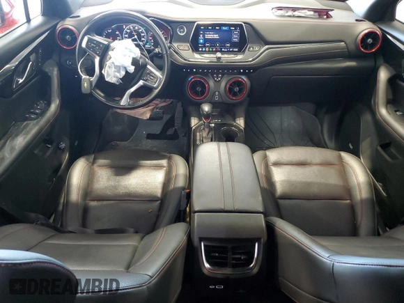 2021 Chevrolet Blazer RS with VIN 3GNKBKRS6MS565619, listed as a Copart auction lot 54439495 with 46,046 mi miles and Salvage title. Bid and sale history available at DreamBid. Image 8.