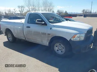 2015 Ram 1500 Tradesman with VIN 3C6JR7DT7FG584979, listed as a IAAI auction lot 41886286 with 60,982 mi miles and . Bid and sale history available at DreamBid. Image 1.