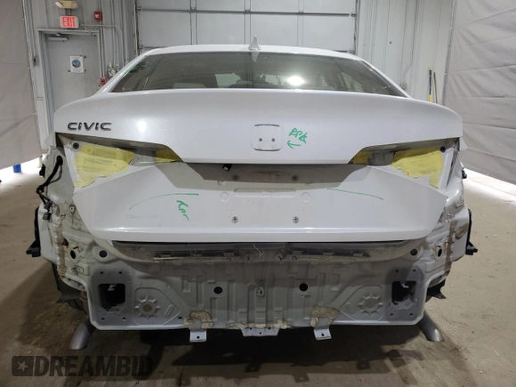 2022 Honda Civic EX with VIN JHMFE1F72NX007311, listed as a Copart auction lot 60440095 with 57,969 mi miles and Salvage title. Bid and sale history available at DreamBid. Image 6.