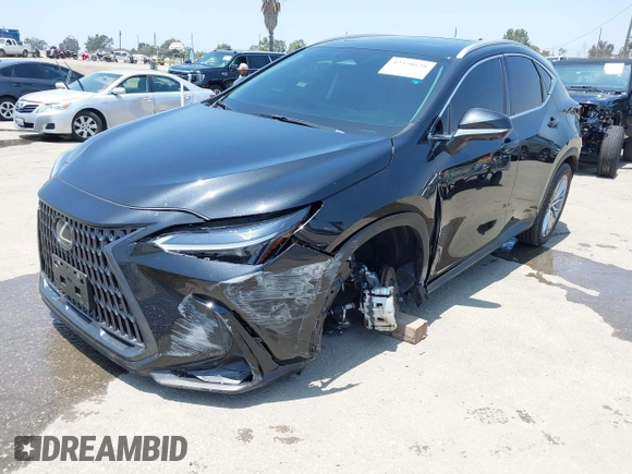 2025 Lexus NX 350 Premium with VIN 2T2GGCEZ6SC073039, listed as a IAAI auction lot 42358628 with 9,549 mi miles and . Bid and sale history available at DreamBid. Image 2.