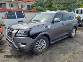 2023 Nissan Armada SV with VIN JN8AY2ACXP9180180, listed as a Copart auction lot 42260545 with Not Provided miles and Salvage Title. Bid and sale history available at carsss.com. Image 1.