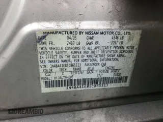 2005 Nissan Maxima 3.5 SE with VIN 1N4BA41E85C865513, listed as a Copart auction lot 47891925 with 148,465 mi miles and Salvage Title. Bid and sale history available at carsss.com. Image 14.