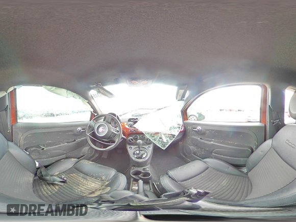 2015 FIAT 500 Turbo with VIN 3C3CFFHH7FT621860, listed as a Copart auction lot 47599345 with 73,817 mi miles and Salvage Title. Bid and sale history available at carsss.com. Image 13.