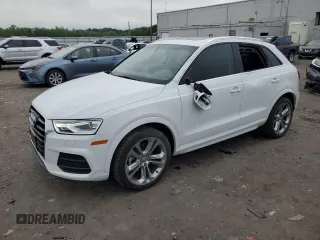 2016 Audi Q3 Premium Plus with VIN WA1EFCFS1GR004315, listed as a Copart auction lot 55552875 with 52,404 mi miles and Salvage title. Bid and sale history available at DreamBid. Image 1.