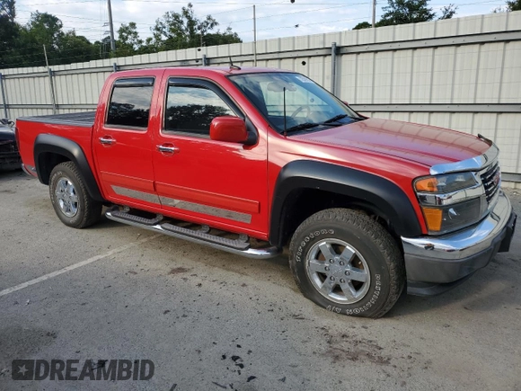 2011 GMC Canyon SLT with VIN 1GTH6NFE5B8130457, listed as a Copart auction lot 72559914 with 0 mi miles and Salvage Title. Bid and sale history available at carsss.com. Image 4.