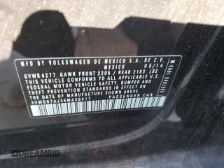2014 Volkswagen Jetta SE with VIN 3VWD07AJ3EM438417, listed as a Copart auction lot 66203215 with 160,121 mi miles and Clean title. Bid and sale history available at DreamBid. Image 12.