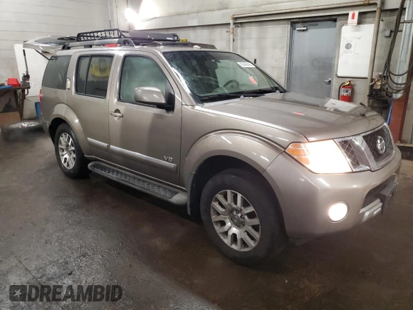 2008 Nissan Pathfinder LE with VIN 5N1BR18B08C615017, listed as a Copart auction lot 43440845 with 163,798 mi miles and Salvage Title. Bid and sale history available at carsss.com. Image 4.