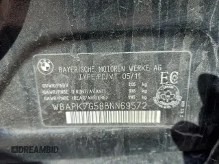 2011 BMW 3 Series 328i xDrive with VIN WBAPK7G58BNN69572, listed as a Copart auction lot 51469095 with 93,364 mi miles and Salvage Title. Bid and sale history available at carsss.com. Image 12.