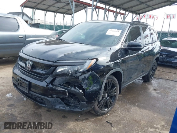 2022 Honda Pilot Special Edition with VIN 5FNYF6H2XNB059737, listed as a IAAI auction lot 41608678 with 50,273 mi miles and . Bid and sale history available at DreamBid. Image 2.