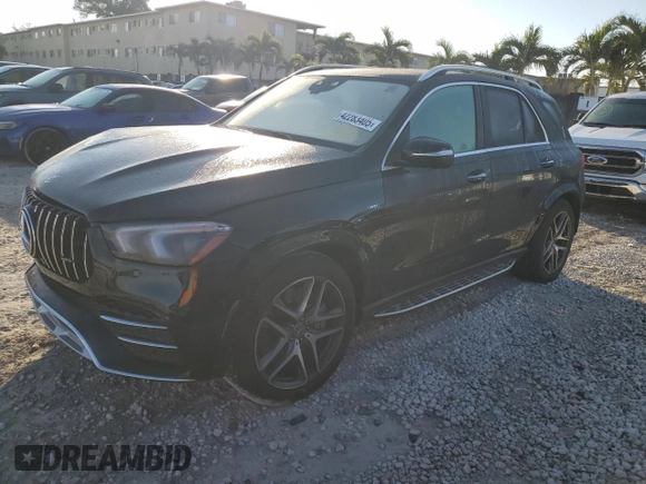 2023 Mercedes-Benz GLE 53 AMG with VIN 4JGFB6BB5PA909969, listed as a Copart auction lot 42283405 with 19,033 mi miles and Salvage title. Bid and sale history available at DreamBid. Image 1.