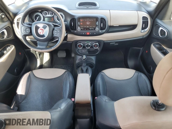 2014 FIAT 500L Lounge with VIN ZFBCFACH9EZ004878, listed as a Copart auction lot 75235434 with 56,789 mi miles and Clean Title. Bid and sale history available at carsss.com. Image 8.