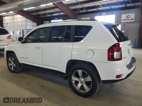 2016 Jeep Compass Latitude with VIN 1C4NJDEB1GD708815, listed as a Copart auction lot 50541625 with 168,245 mi miles and Clean Title. Bid and sale history available at carsss.com. Image 2.