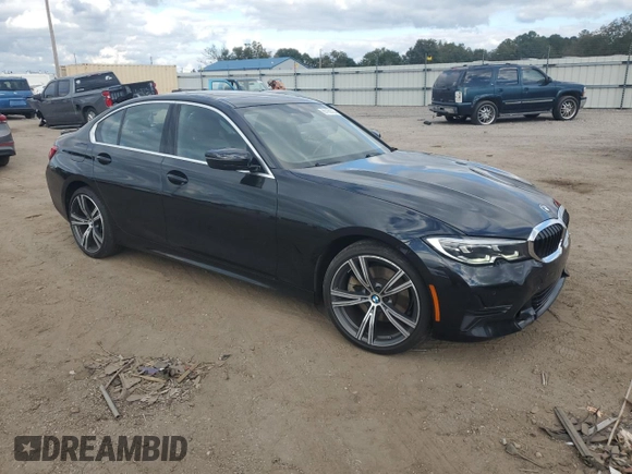 2021 BMW 3 Series 330i xDrive with VIN WBA5R7C09MFK87371, listed as a Copart auction lot 81160724 with 46,817 mi miles and Salvage Title. Bid and sale history available at carsss.com. Image 4.