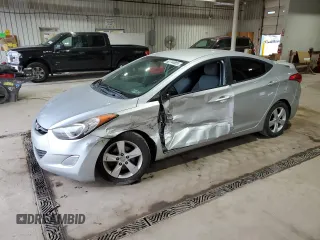 2013 Hyundai Elantra GLS with VIN 5NPDH4AE9DH307476, listed as a Copart auction lot 62744885 with 126,348 mi miles and Salvage title. Bid and sale history available at DreamBid. Image 1.