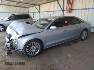 2015 Audi A8 L 3.0T with VIN WAU3GAFD2FN007226, listed as a Copart auction lot 74758984 with 0 mi miles and Salvage Title. Bid and sale history available at carsss.com. Image 1.