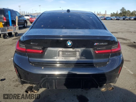 2024 BMW 3 Series M340i xDrive with VIN 3MW49FF0XR8E75530, listed as a Copart auction lot 46373175 with 0 mi miles and Salvage Title. Bid and sale history available at carsss.com. Image 6.