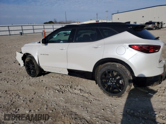 2025 Chevrolet Blazer RS with VIN 3GNKBKRS5SS103100, listed as a Copart auction lot 49615495 with 5,091 mi miles and Salvage title. Bid and sale history available at DreamBid. Image 2.