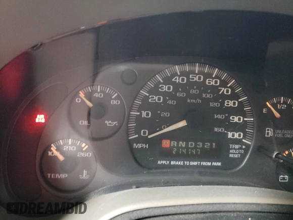 2003 Chevrolet Astro Cargo with VIN 1GCDM19X53B103984, listed as a Copart auction lot 46184145 with 214,147 mi miles and Salvage Title. Bid and sale history available at carsss.com. Image 9.