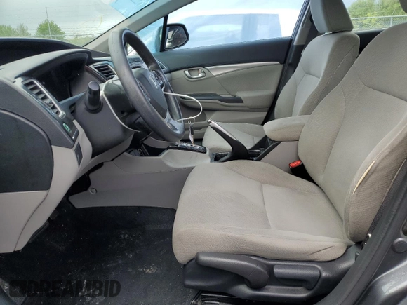 2013 Honda Civic EX with VIN 19XFB2F81DE243410, listed as a Copart auction lot 47586305 with 103,639 mi miles and Salvage Title. Bid and sale history available at DreamBid. Image 7.
