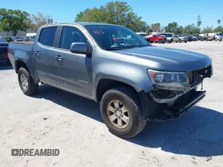 2020 Chevrolet Colorado 2WD Work Truck with VIN 1GCGSBEN5L1119170, listed as a IAAI auction lot 41865912 with 99,896 mi miles. Bid and sale history available at carsss.com. Image 1.