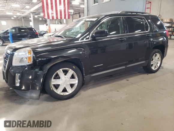 2011 GMC Terrain SLT-1 with VIN 2CTFLVEC2B6437675, listed as a Copart auction lot 76407814 with 125,283 mi miles and Salvage Title. Bid and sale history available at carsss.com. Image 1.