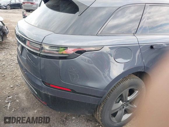 2025 Land Rover Range Rover Velar Dynamic SE with VIN SALYL2EX9SA809479, listed as a IAAI auction lot 42150495 with 7,038 mi miles and . Bid and sale history available at DreamBid. Image 3.