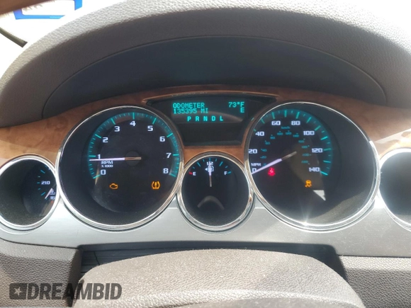 2012 Buick Enclave Leather with VIN 5GAKRCEDXCJ225876, listed as a Copart auction lot 55222025 with 135,395 mi miles and Clean Title. Bid and sale history available at carsss.com. Image 9.