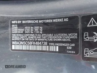 2015 BMW 4 Series 428i xDrive с VIN WBA3N5C58FK484738, выставлен на аукционе IAAI как лот 41772870 с пробегом 175 510 миль миль и . История ставок и продаж доступна на DreamBid. Изображение 9.