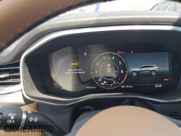 2021 Jaguar F-Pace S with VIN SADCJ2EU4MA666915, listed as a Copart auction lot 51481274 with 49,132 mi miles and Salvage title. Bid and sale history available at DreamBid. Image 9.