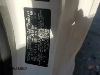 2008 Hyundai Accent SE z VIN KMHCN36C48U056976, wystawiony jako Copart lot #54720645 z przebiegiem 203 148 mil mil oraz Szkoda całkowita • Salvage title. Historia ofert i sprzedaży dostępna na DreamBid. Obrazek 12.