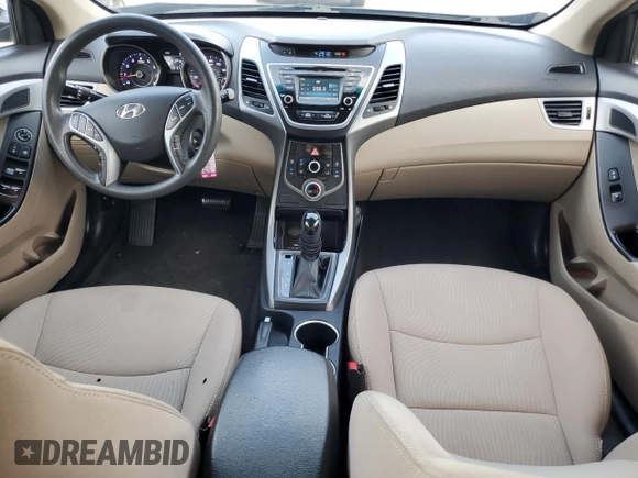 2016 Hyundai Elantra SE with VIN 5NPDH4AE0GH753374, listed as a Copart auction lot 61008175 with 128,187 mi miles and Salvage title. Bid and sale history available at DreamBid. Image 8.