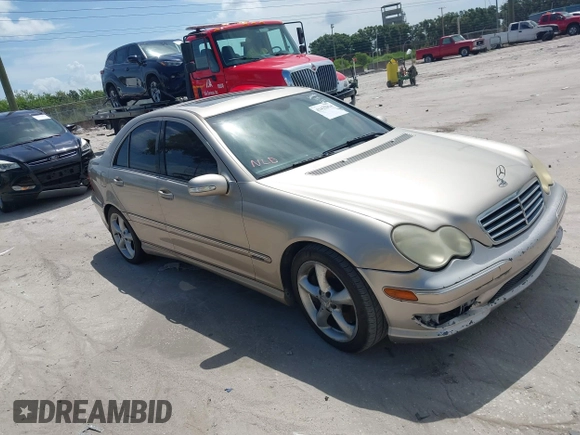2005 Mercedes-Benz C 320 with VIN WDBRF64J45F610076, listed as a IAAI auction lot 42422374 with 136,991 mi miles and . Bid and sale history available at DreamBid. Image 1.