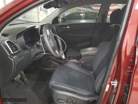 2019 Hyundai Tucson Value with VIN KM8J33A4XKU990256, listed as a Copart auction lot 89296905 with 58,643 mi miles and Salvage Title. Bid and sale history available at carsss.com. Image 7.
