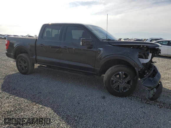 2023 Ford F-150 XL with VIN 1FTFW1E87PFC46077, listed as a Copart auction lot 51085165 with 18,297 mi miles and Salvage Title. Bid and sale history available at carsss.com. Image 4.
