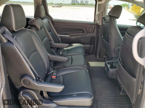2022 Honda Odyssey Elite with VIN 5FNRL6H95NB066055, listed as a Copart auction lot 59258315 with 43,570 mi miles and Salvage title. Bid and sale history available at DreamBid. Image 11.