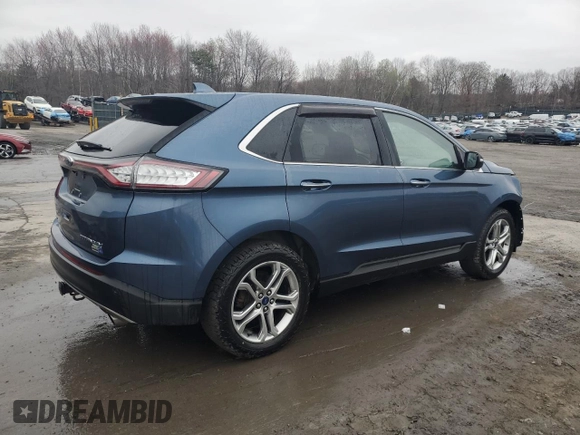 2018 Ford Edge Titanium with VIN 2FMPK4K92JBB07087, listed as a Copart auction lot 52729325 with 117,886 mi miles and Salvage Title. Bid and sale history available at carsss.com. Image 3.