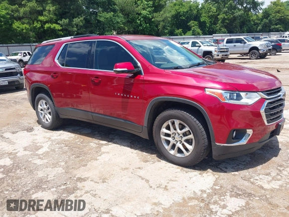 2018 Chevrolet Traverse LT Cloth with VIN 1GNERGKW0JJ170013, listed as a IAAI auction lot 42296444 with 107,786 mi miles and . Bid and sale history available at DreamBid. Image 1.