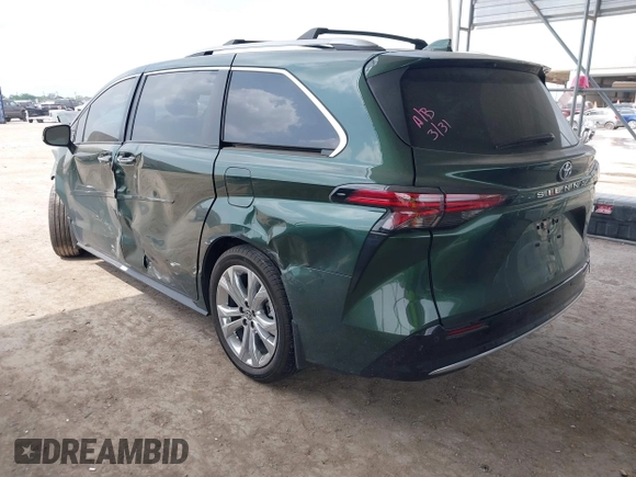 2023 Toyota Sienna Platinum z VIN 5TDERKEC3PS179779, wystawiony jako IAAI lot #41939874 z przebiegiem 12 885 mil mil oraz . Historia ofert i sprzedaży dostępna na DreamBid. Obrazek 3.