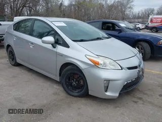 2013 Toyota Prius One with VIN JTDKN3DU5D5687140, listed as a IAAI auction lot 41881490 with 275,932 mi miles. Bid and sale history available at carsss.com. Image 1.