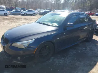 2008 BMW 5 Series 550i with VIN WBANW53538CT48083, listed as a IAAI auction lot 41531003 with 186,943 mi miles. Bid and sale history available at carsss.com. Image 17.