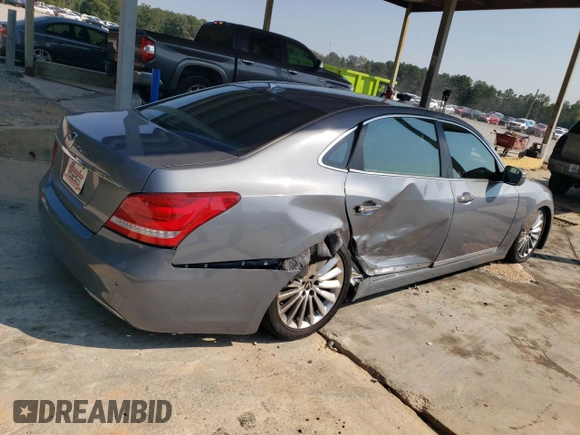 2014 Hyundai Equus Ultimate z VIN KMHGH4JH8EU089508, wystawiony jako Copart lot #72445734 z przebiegiem 84 821 mil mil oraz Szkoda całkowita • Salvage title. Historia ofert i sprzedaży dostępna na DreamBid. Obrazek 3.