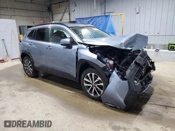 2023 Toyota Corolla Cross XLE with VIN 7MUEAABG4PV062131, listed as a Copart auction lot 56090105 with 43,409 mi miles and Salvage title. Bid and sale history available at DreamBid. Image 4.