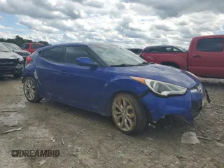 2013 Hyundai Veloster w/Gray Int with VIN KMHTC6AD5DU102803, listed as a Copart auction lot 58628935 with 129,616 mi miles and Salvage title. Bid and sale history available at DreamBid. Image 4.