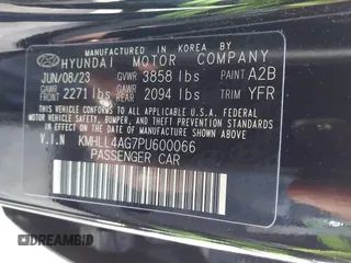 2023 Hyundai Elantra SE with VIN KMHLL4AG7PU600066, listed as a IAAI auction lot 41315954 with 14,460 mi miles and . Bid and sale history available at DreamBid. Image 9.
