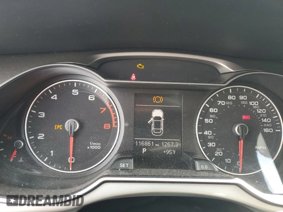 2014 Audi A4 Premium with VIN WAUAFAFL0EN043724, listed as a Copart auction lot 61640915 with 116,861 mi miles and Clean title. Bid and sale history available at DreamBid. Image 9.