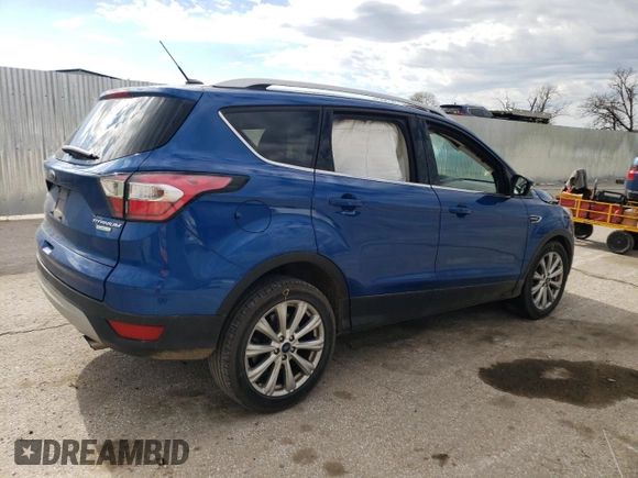 2017 Ford Escape Titanium with VIN 1FMCU0JD9HUD76425, listed as a Copart auction lot 50788845 with 118,072 mi miles and Salvage Title. Bid and sale history available at carsss.com. Image 3.